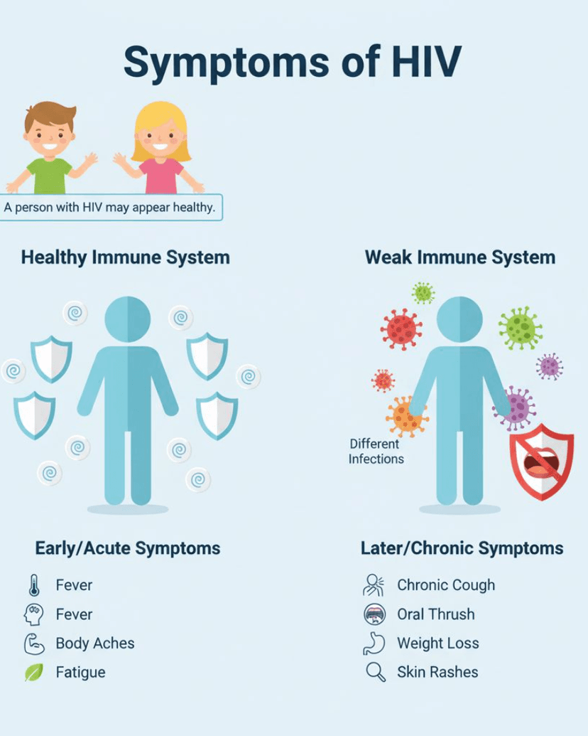 Symptoms of HIV