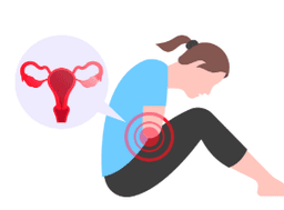 Icon representing pain during sexual intercourse as STI symptom